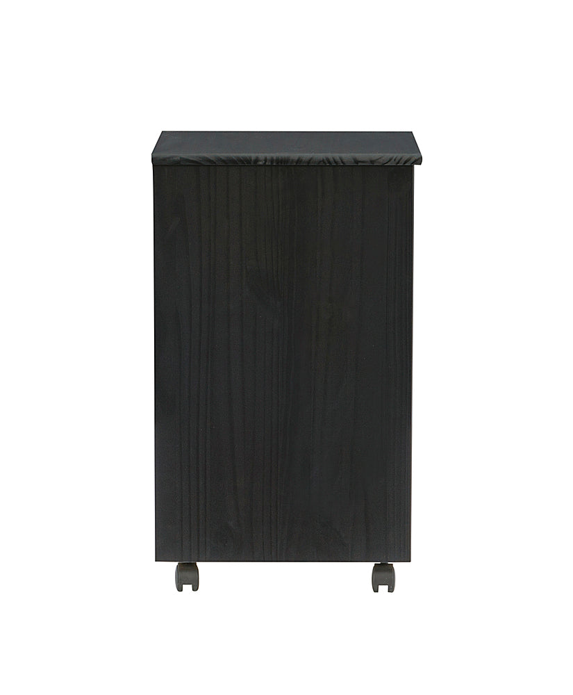 Linon Home Décor - Monte Six-Drawer Rolling Storage Cart - Black_25