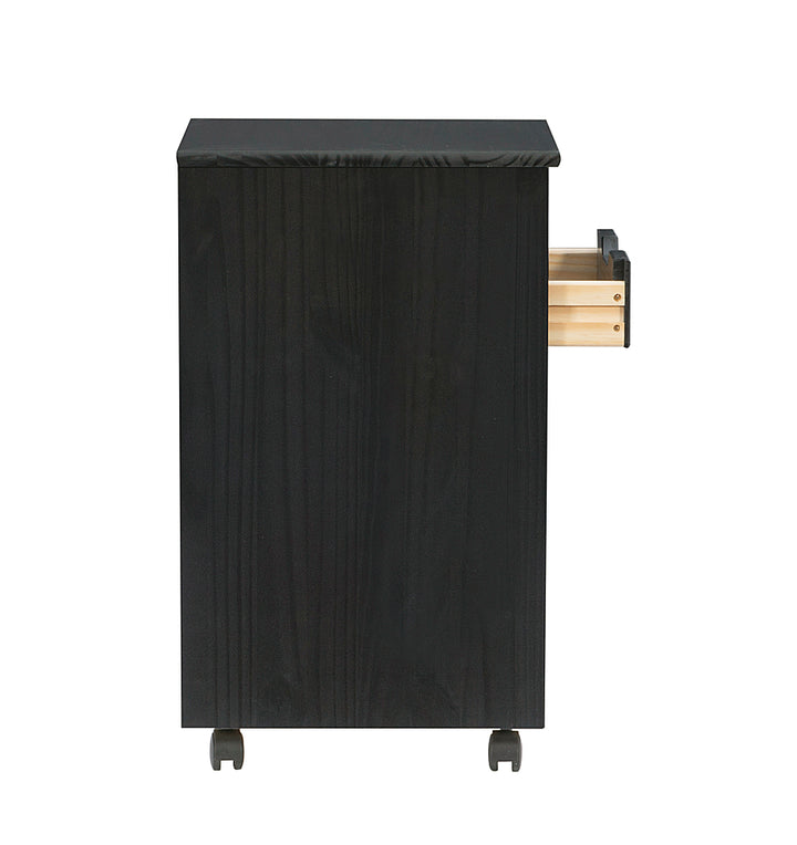 Linon Home Décor - Monte Six-Drawer Rolling Storage Cart - Black_22