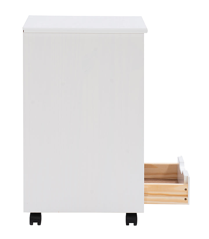 Linon Home Décor - Monte Six-Drawer Rolling Storage Cart - Whitewash_14