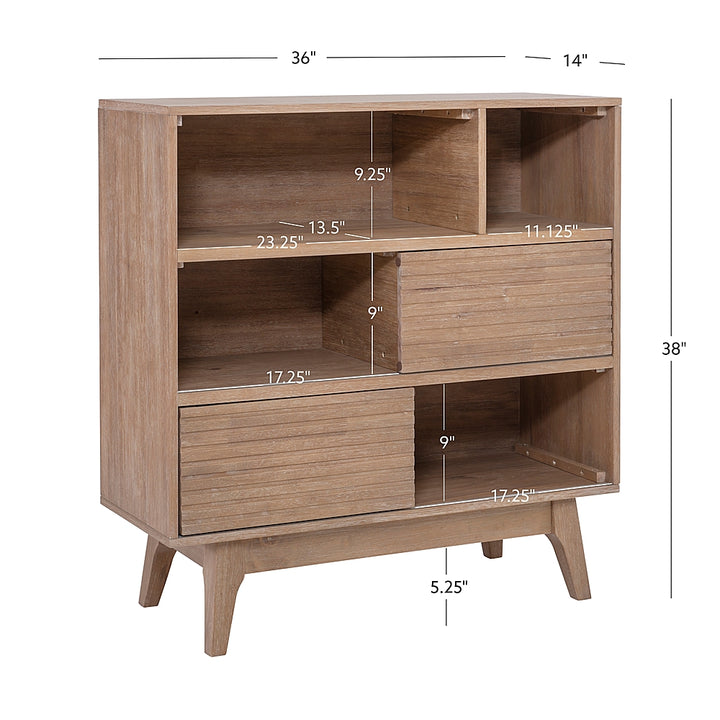 Linon Home Décor - Rosita Three-Shelf Bookcase - Natural_6
