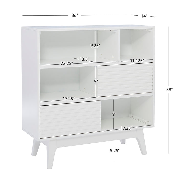 Linon Home Décor - Rosita Three-Shelf Bookcase - White_7