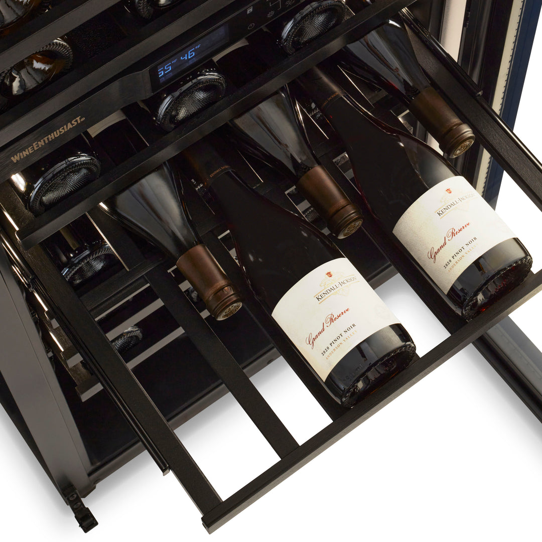 Wine Enthusiast - Vinotheque Dual Zone MAX Wine Cellar with VinoView Shelving - Black_3