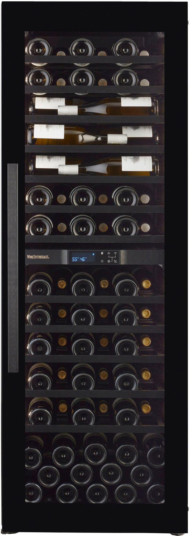 Wine Enthusiast - Vinotheque Dual Zone MAX Wine Cellar with VinoView Shelving - Black_2