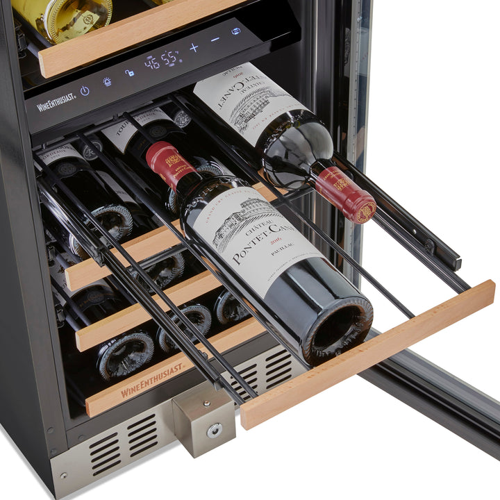 Wine Enthusiast S 15” Undercounter Dual Zone Wine Cellar, SS RH - Stainless Steel_5