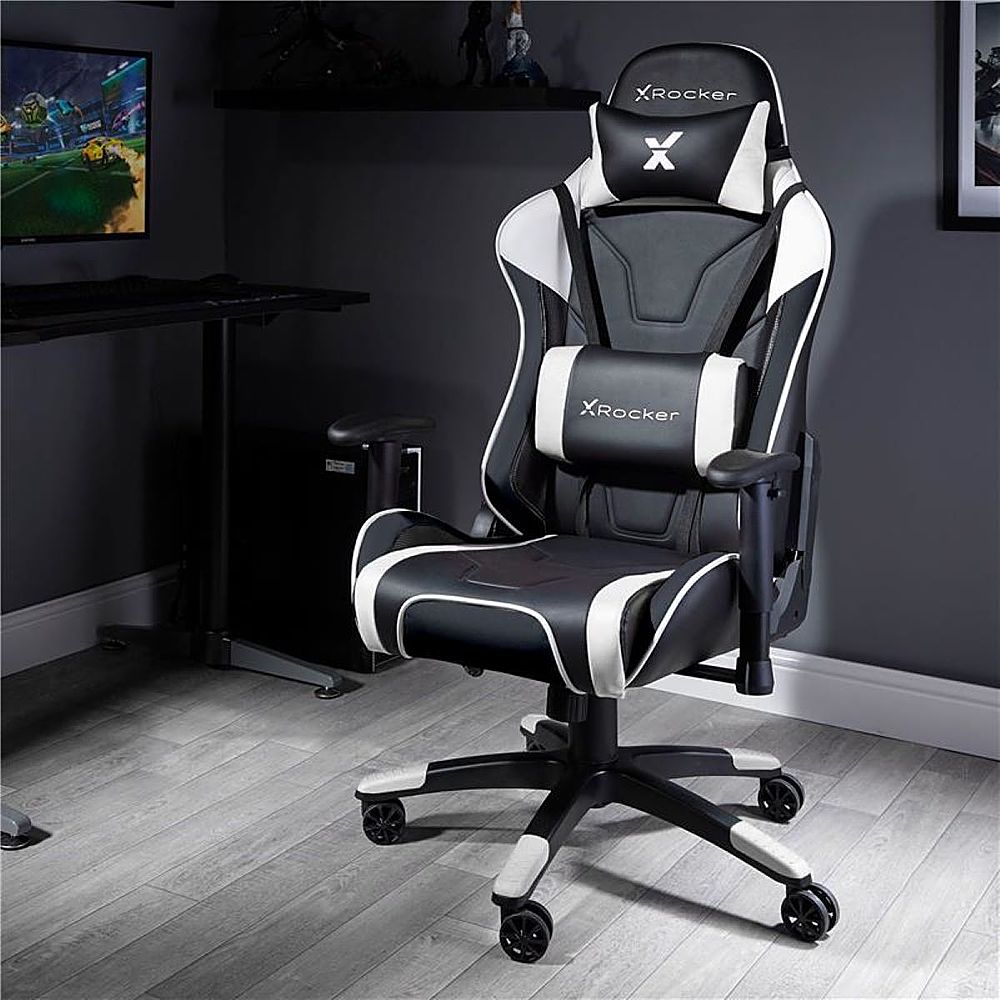 X Rocker - Agility PC Gaming Chair - Black/White_2