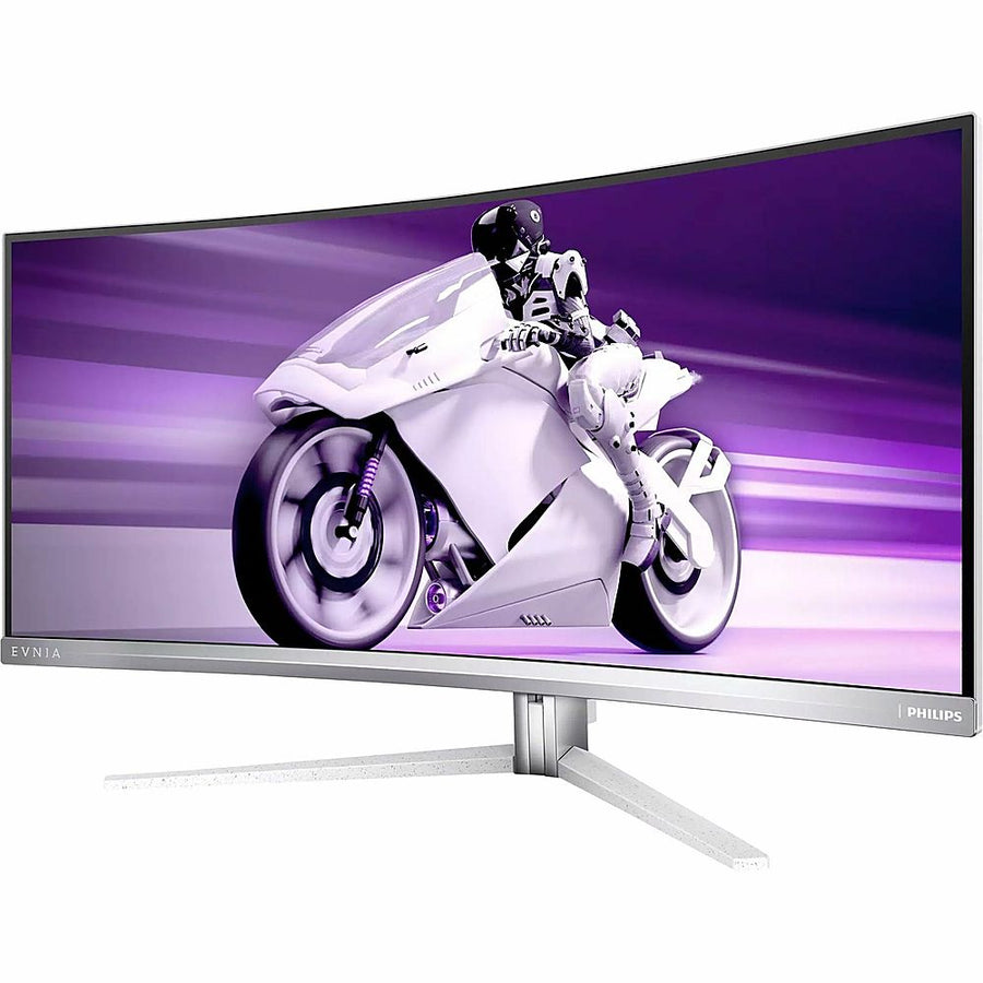 Philips - 34M2C8600 Widescreen Gaming OLED Monitor 34 LED Curved Monitor with HDR (USB, HDMI) - Textured White_0
