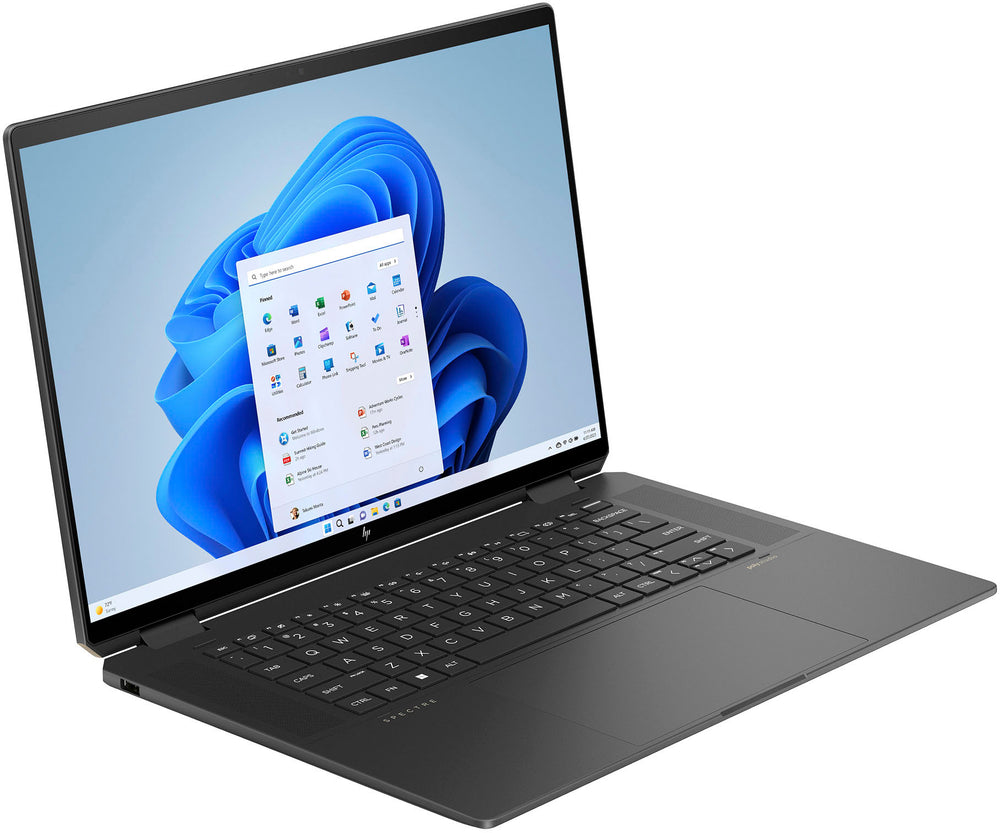 HP - Spectre 2-in-1 16" 2.8K OLED Touch-Screen Laptop - Intel Core Ultra 7 - 32GB LPDDR5x Memory - 1TB SSD - Nightfall Black_1
