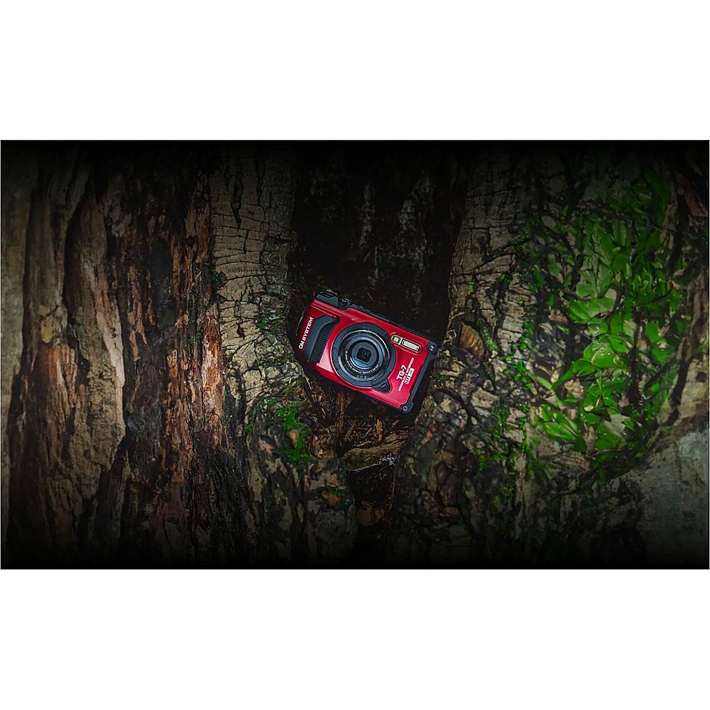 Olympus - OM SYSTEM TG-7 4K Video 12 Megapixel Waterproof Compact Camera - Red_3