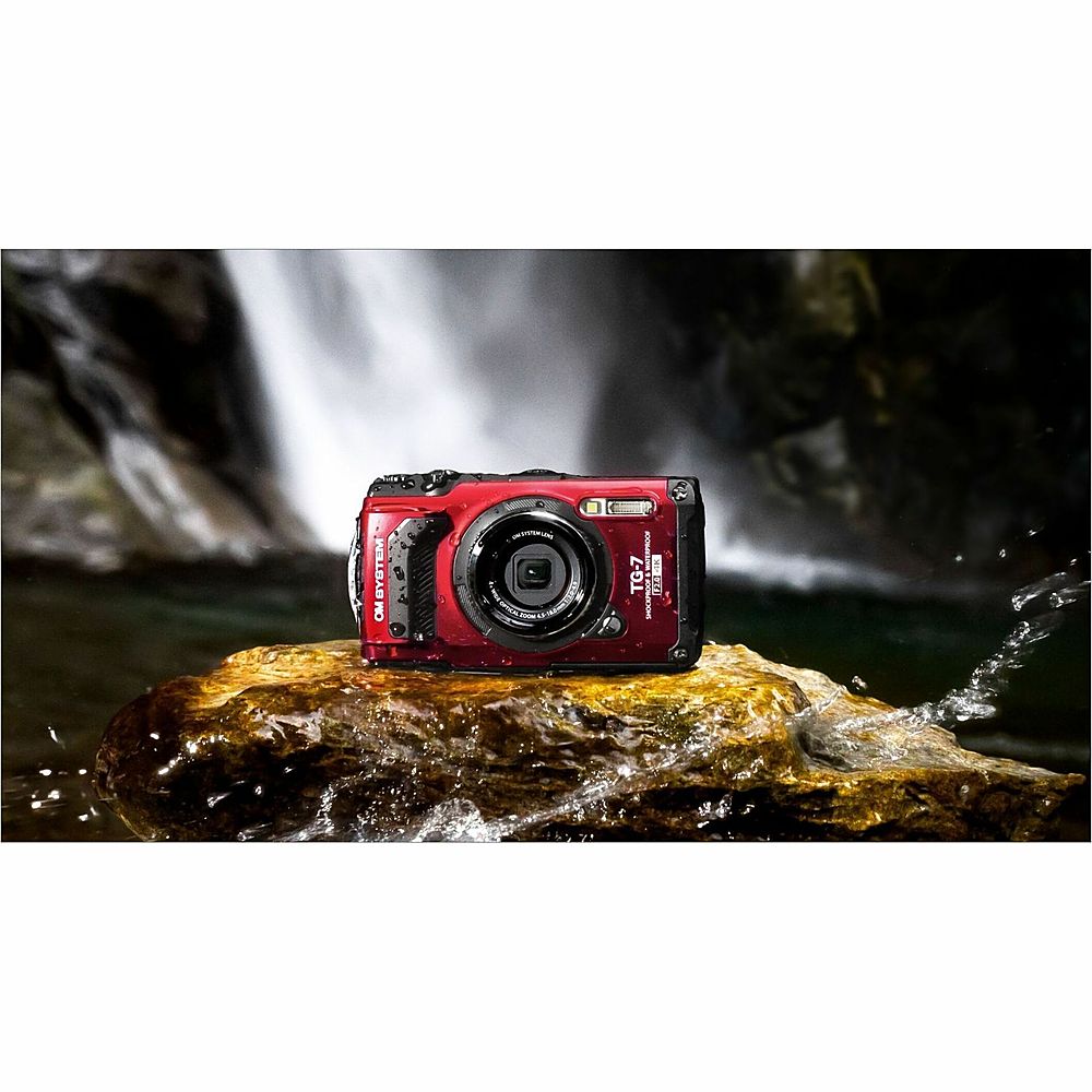 Olympus - OM SYSTEM TG-7 4K Video 12 Megapixel Waterproof Compact Camera - Red_5