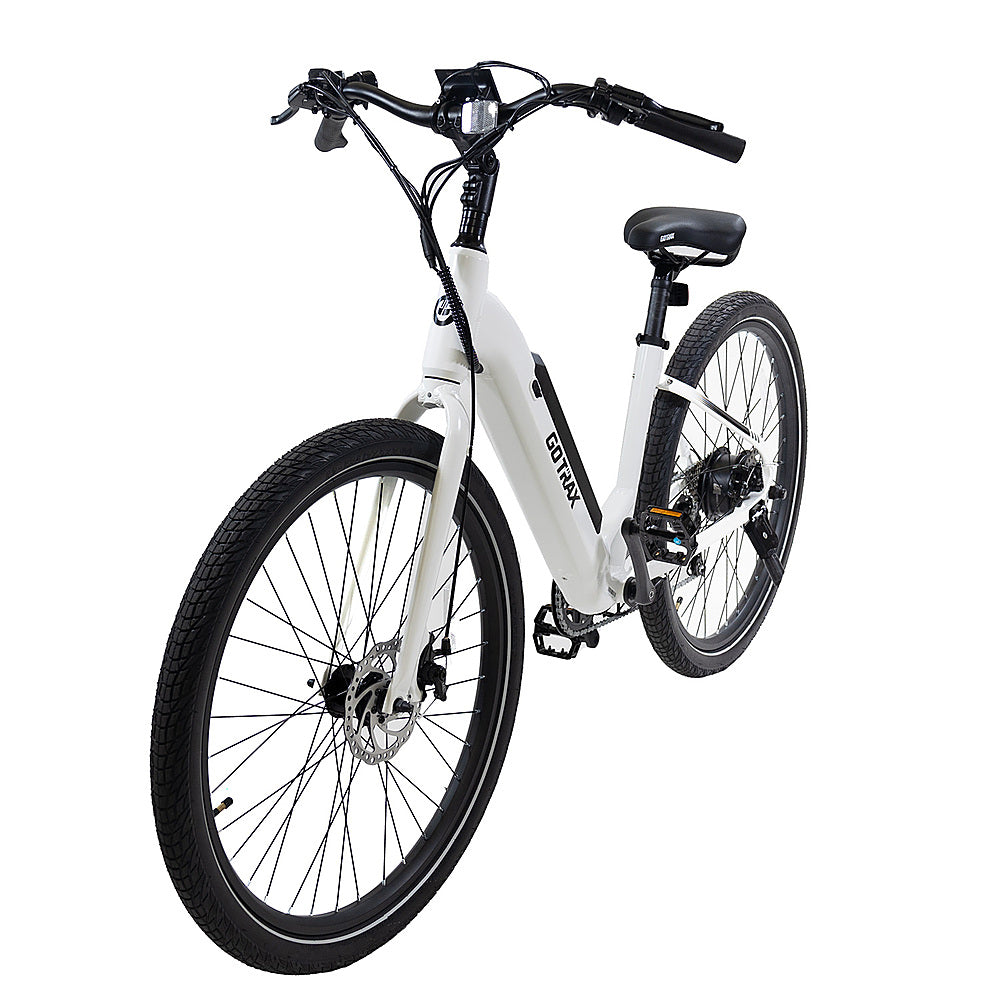 GOTRAX CTI Step Thru Electric Bike w/ 40.5mi Max Operating Range and 20mph Max Speed - WHITE_13