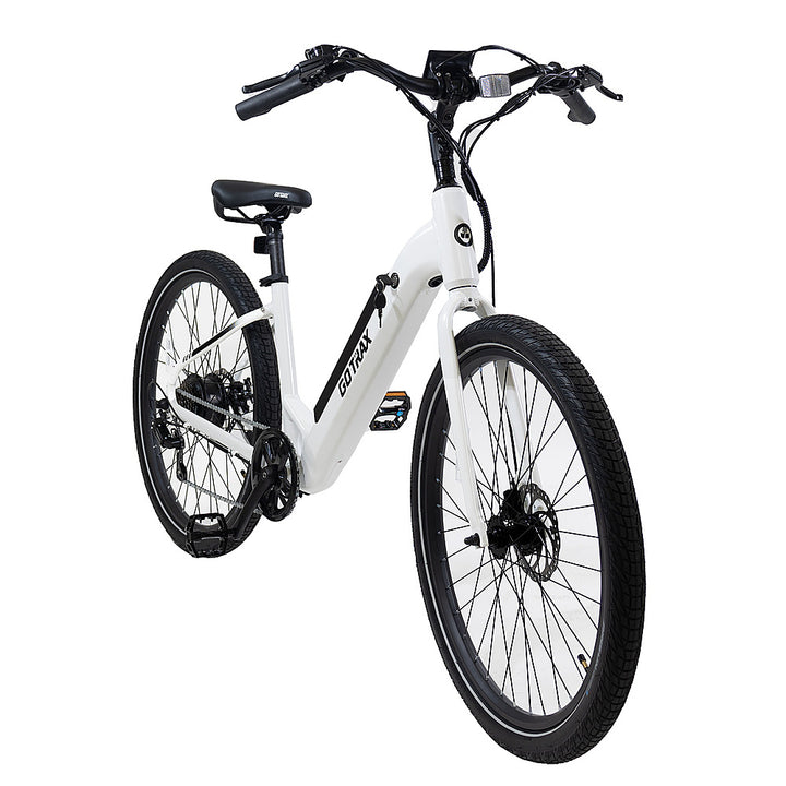GOTRAX CTI Step Thru Electric Bike w/ 40.5mi Max Operating Range and 20mph Max Speed - WHITE_2