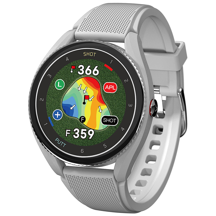 VoiceCaddie - T9 GPS Watch with Green Undulation and Slope - Gray_0