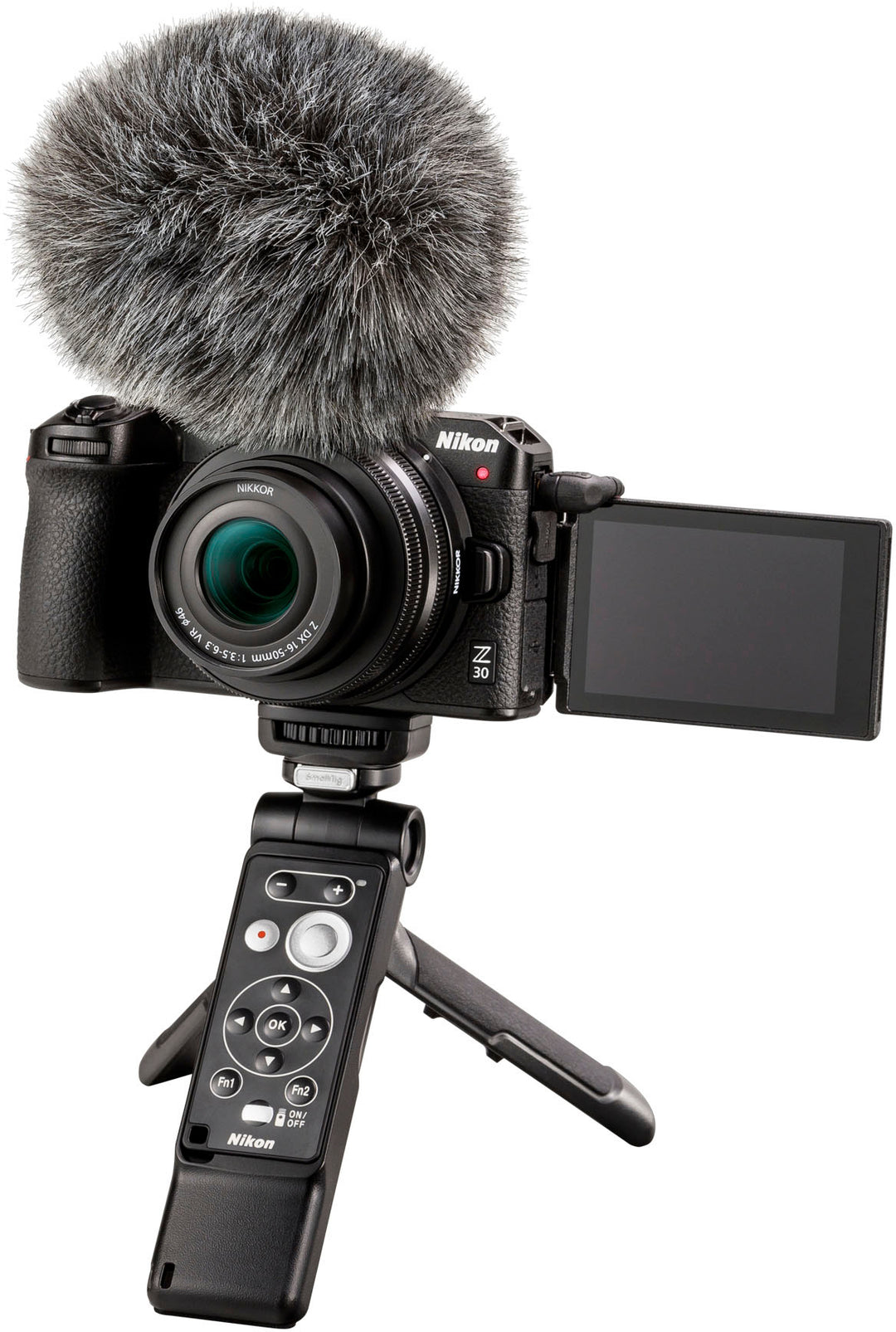 Z 30 Creator's Kit with NIKKOR Z DX 16-50mm f/3.5-6.3 VR lens, Nikon Bluetooth Remote, SmallRig Grip Microphone_5