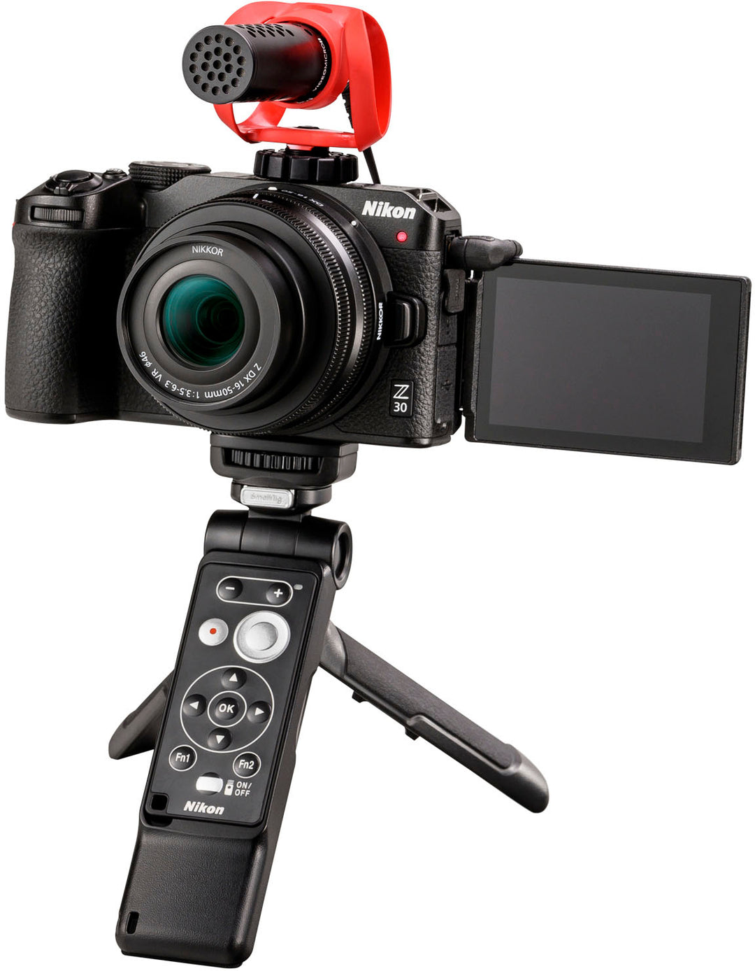Z 30 Creator's Kit with NIKKOR Z DX 16-50mm f/3.5-6.3 VR lens, Nikon Bluetooth Remote, SmallRig Grip Microphone_3