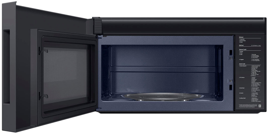Samsung - Bespoke 2.1 Cu. Ft. Over-the-Range Microwave with Sensor Cooking and Edge to Edge Glass Display - Stainless Steel_2