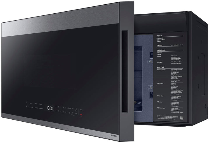 Samsung - Bespoke 2.1 Cu. Ft. Over-the-Range Microwave with Sensor Cooking and Edge to Edge Glass Display - Stainless Steel_3