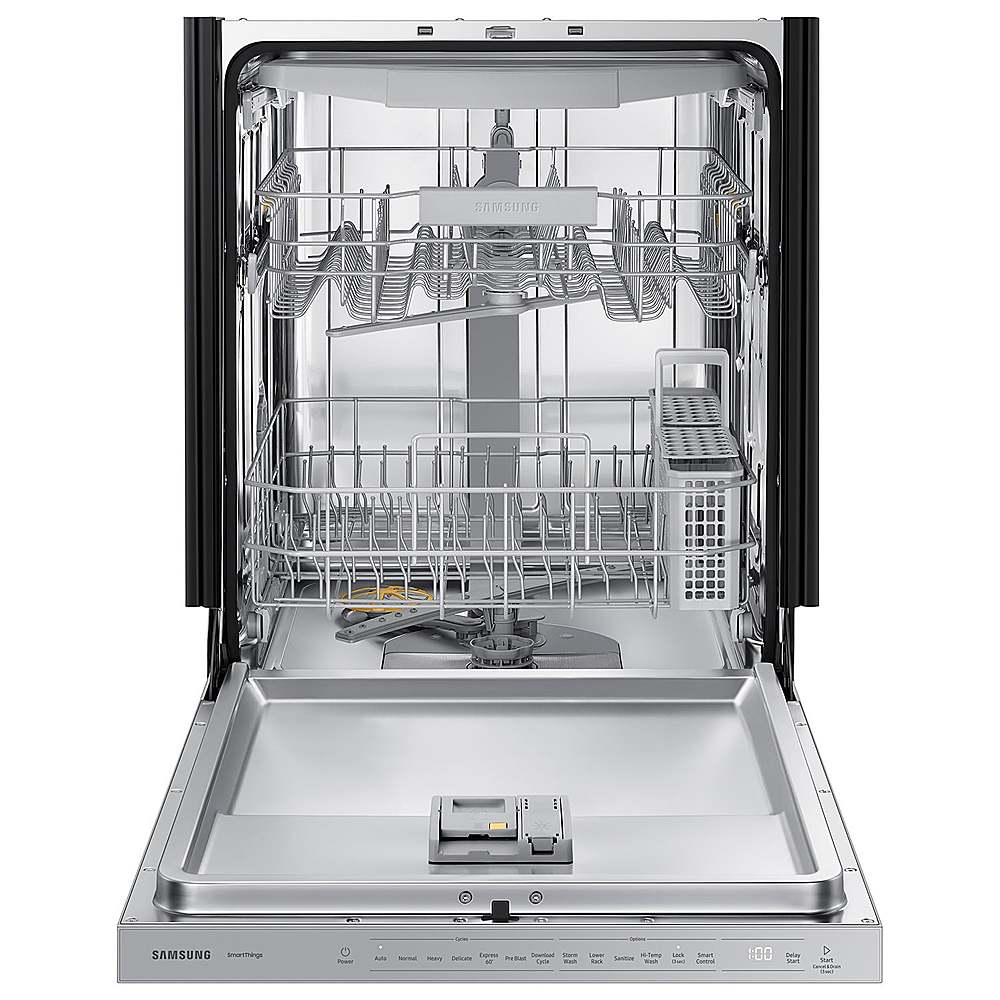 Samsung - BESPOKE 24” Top Control Smart Built-In Dishwasher with 3rd Rack, StormWash, 46 dBA - Bespoke White Glass_7