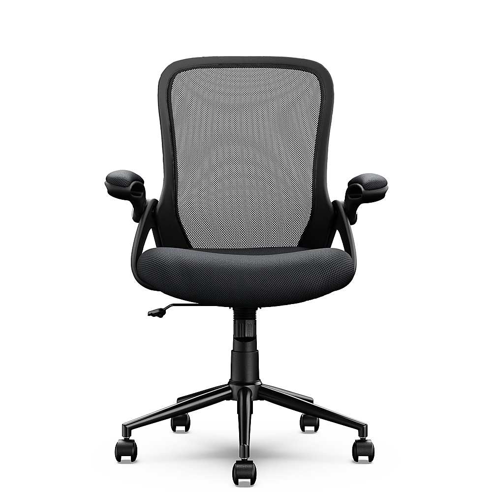 Click365 - Flip Mid-Back Mesh Office Chair - Black_1