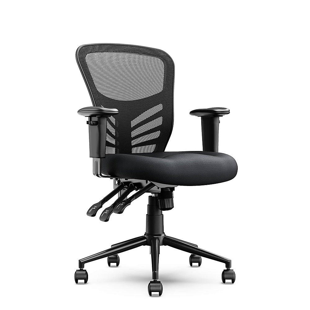 Click365 - Flow Mid-Back Mesh Office Chair - Black_1