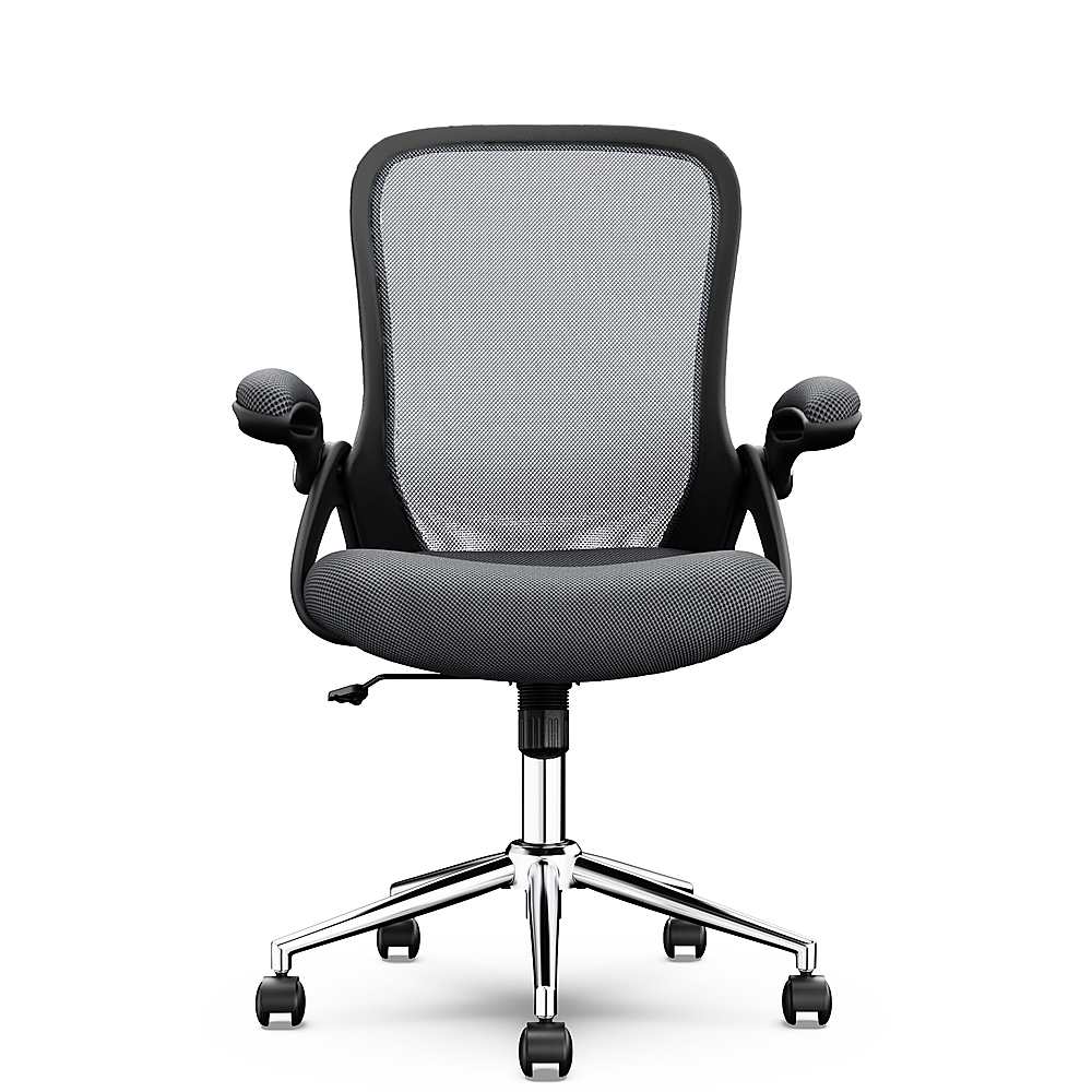 Click365 - Flip Mid-Back Mesh Office Chair - Gray_1