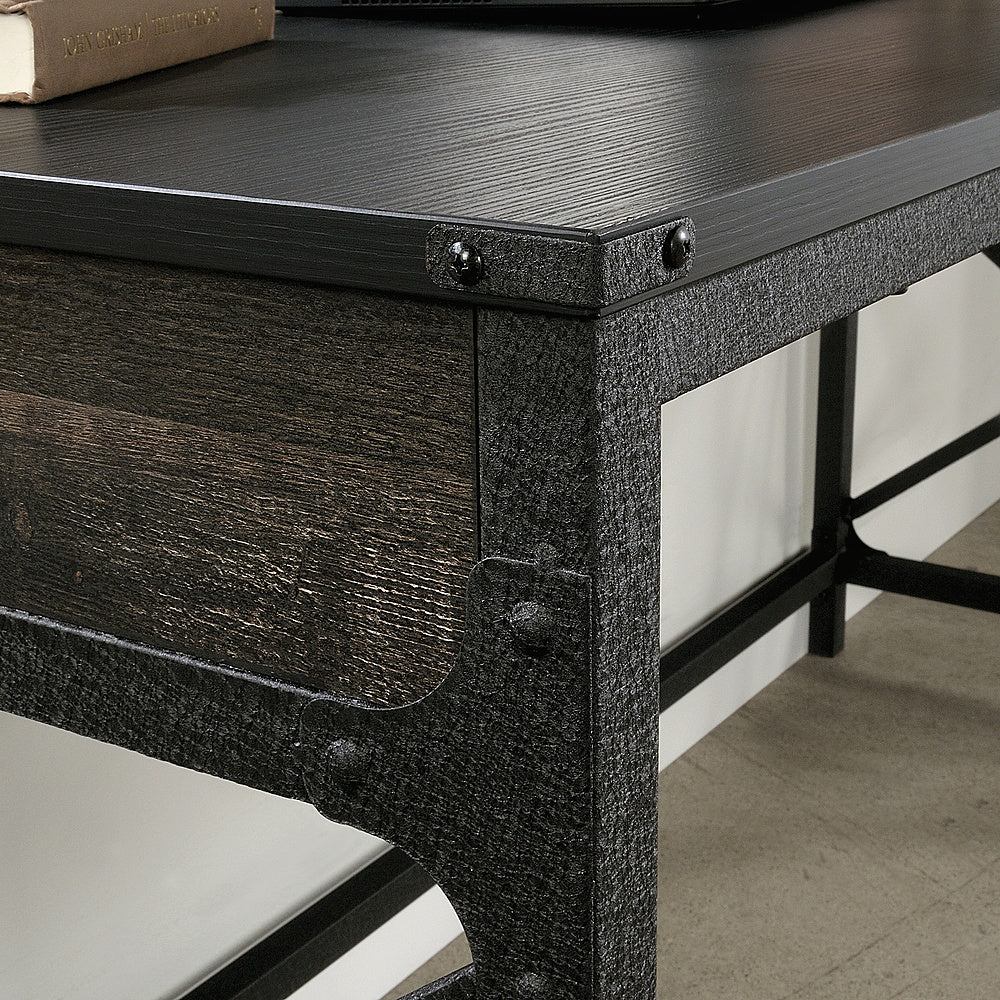 Sauder - Foundry Road 60 X 24 Table Desk Co - SGS Mixed Mat Carbon Oak_1