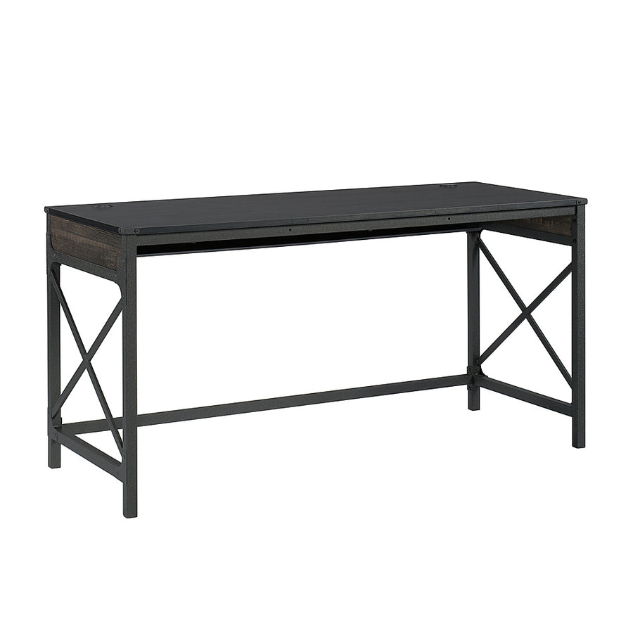Sauder - Foundry Road 60 X 24 Table Desk Co - SGS Mixed Mat Carbon Oak_0