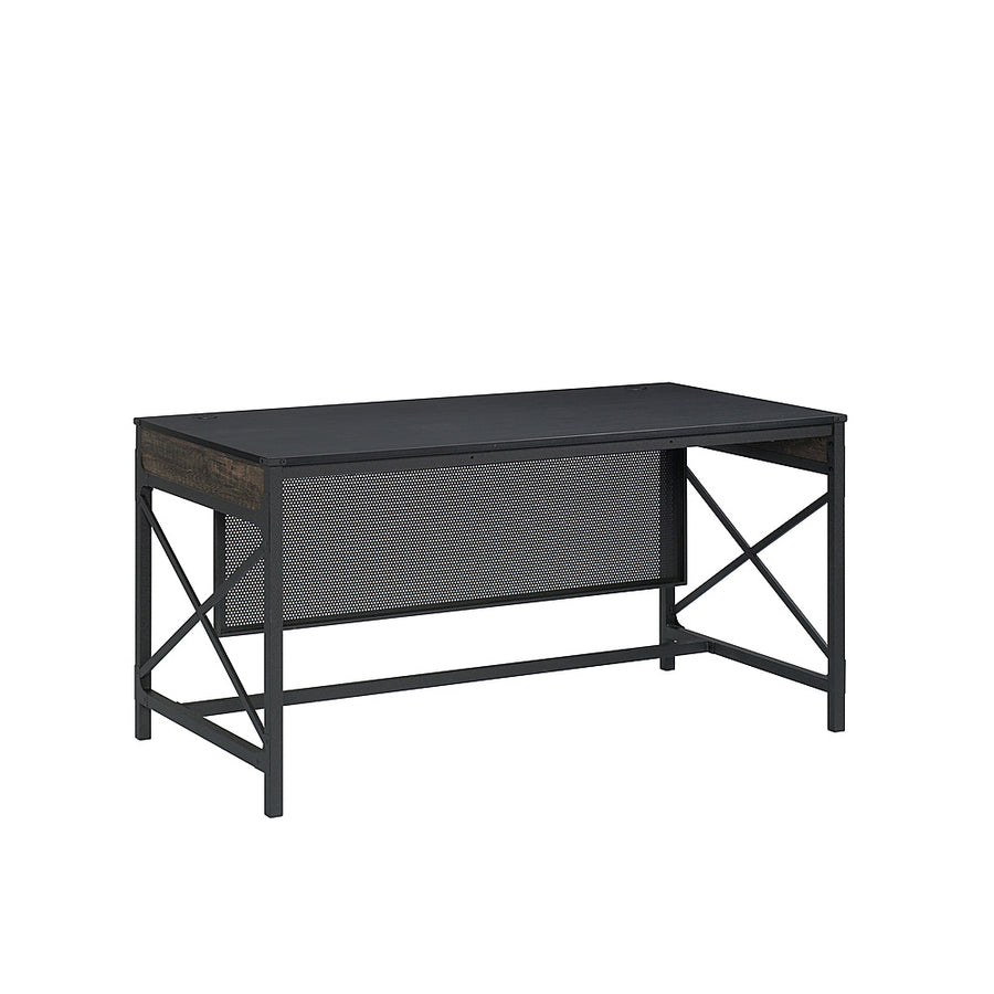 Sauder - Foundry Road 60 X 30 Table Desk Co - SGS Mixed Mat Carbon Oak_0