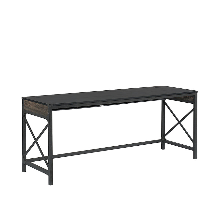 Sauder - Foundry Road 72x24 Table Desk Co - SGS Mixed Mat Carbon Oak_0