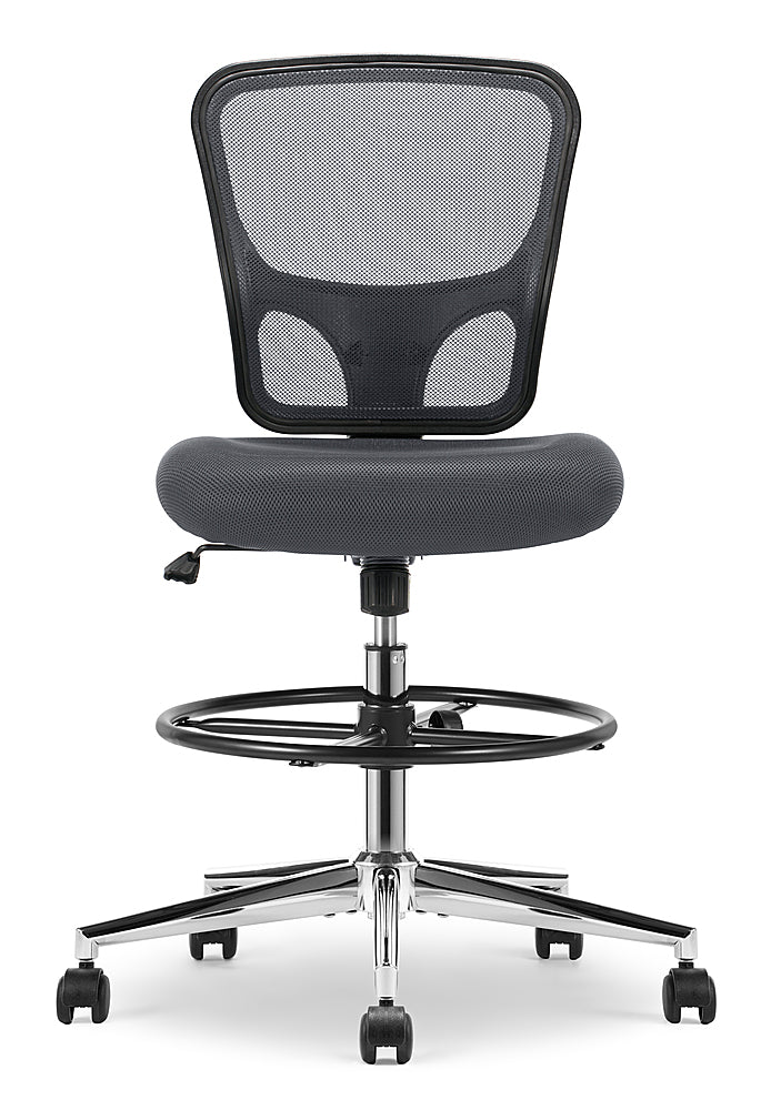 Click365 - Perch Mesh Drafting Office Chair - Gray_1