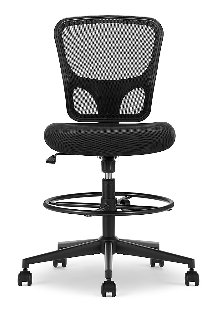 Click365 - Perch Mesh Drafting Office Chair - Black_1