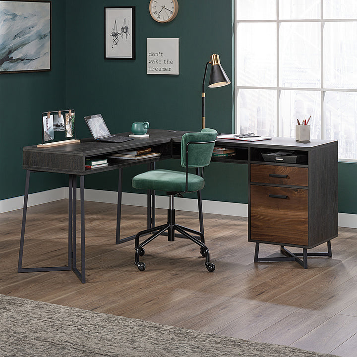 Sauder - Canton Lane L Desk Gw - SGS Laminate Grand Walnut_0