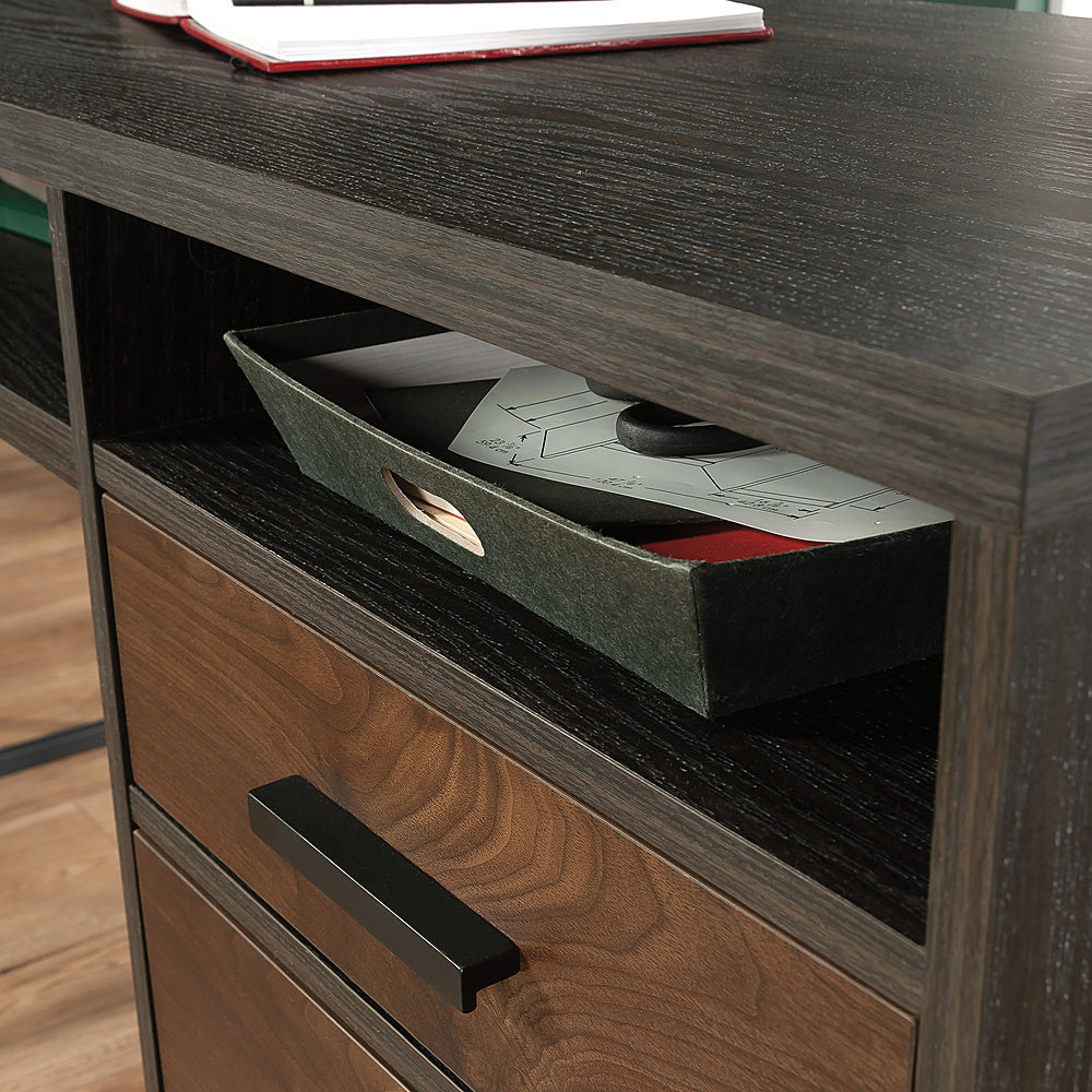 Sauder - Canton Lane L Desk Gw - SGS Laminate Grand Walnut_2