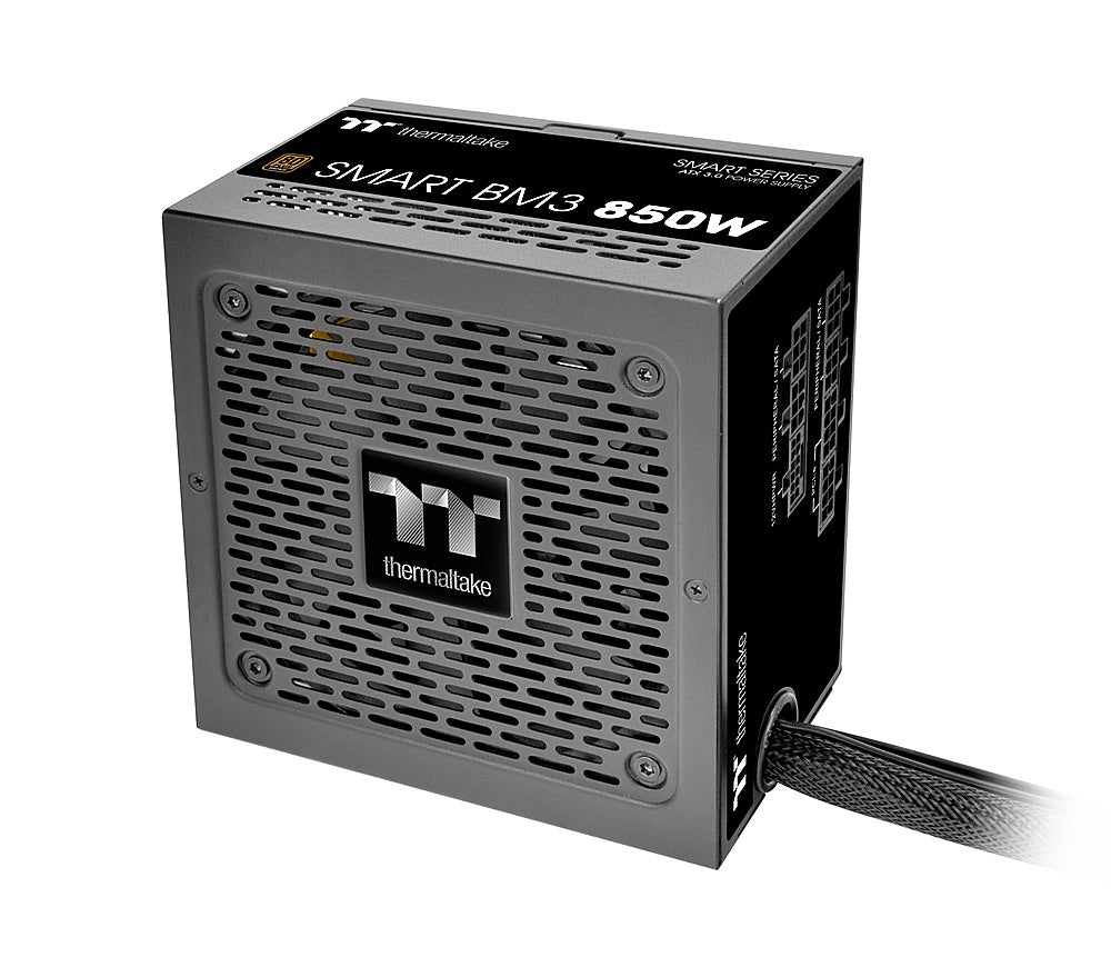 Thermaltake - Smart BM3 850W 80+ Bronze PCIE Gen 5 ATX 3.0 Semi-Modular Power Supply - Black_4