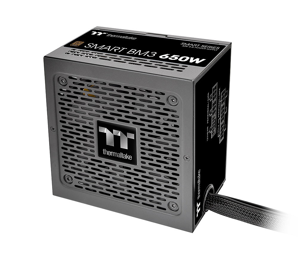 Thermaltake - Smart BM3 650W 80+ Bronze PCIE Gen 5 ATX 3.0 Semi-Modular Power Supply - Black_3