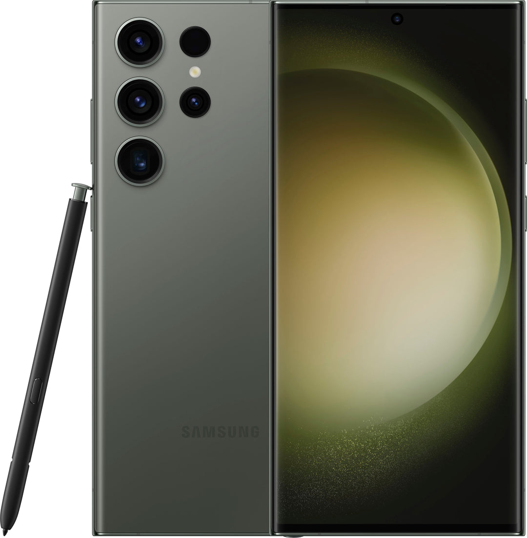 Samsung - Geek Squad Certified Refurbished Galaxy S23 Ultra 256GB (Unlocked) - Green_0