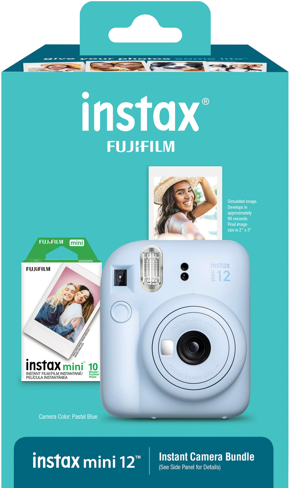 Fujifilm - INSTAX MINI 12 Blue Holiday Bundle - Blue_1