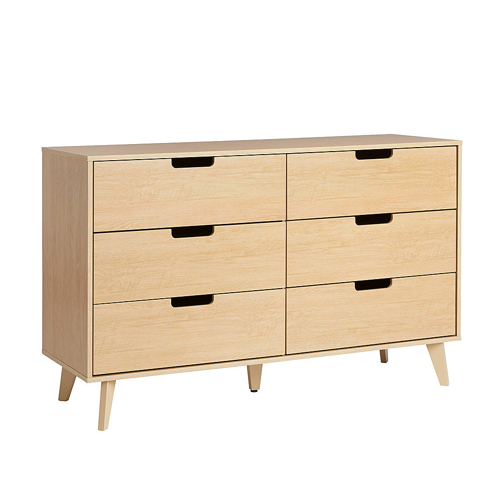 Walker Edison - Simple Dresser with Six Cut Out Handles - Riviera_1