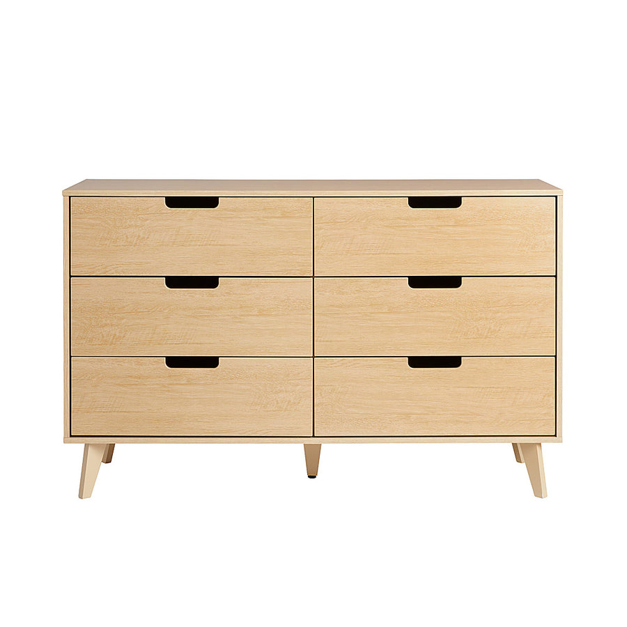 Walker Edison - Simple Dresser with Six Cut Out Handles - Riviera_0