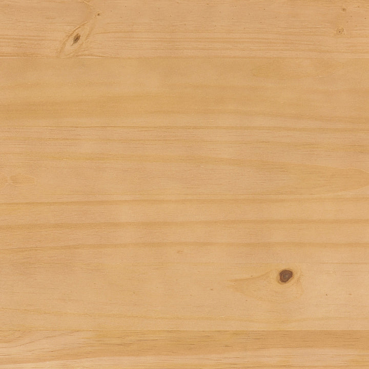 Walker Edison - Minimalist Solid Wood Canopy King Bedframe - Natural Pine_2