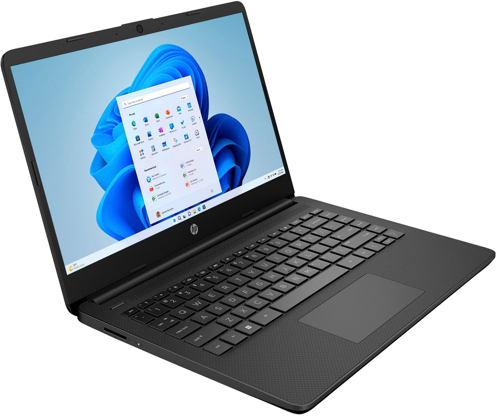 HP - 14" Laptop - Intel Celeron - 4GB Memory - 128GB eMMC - Jet Black_1