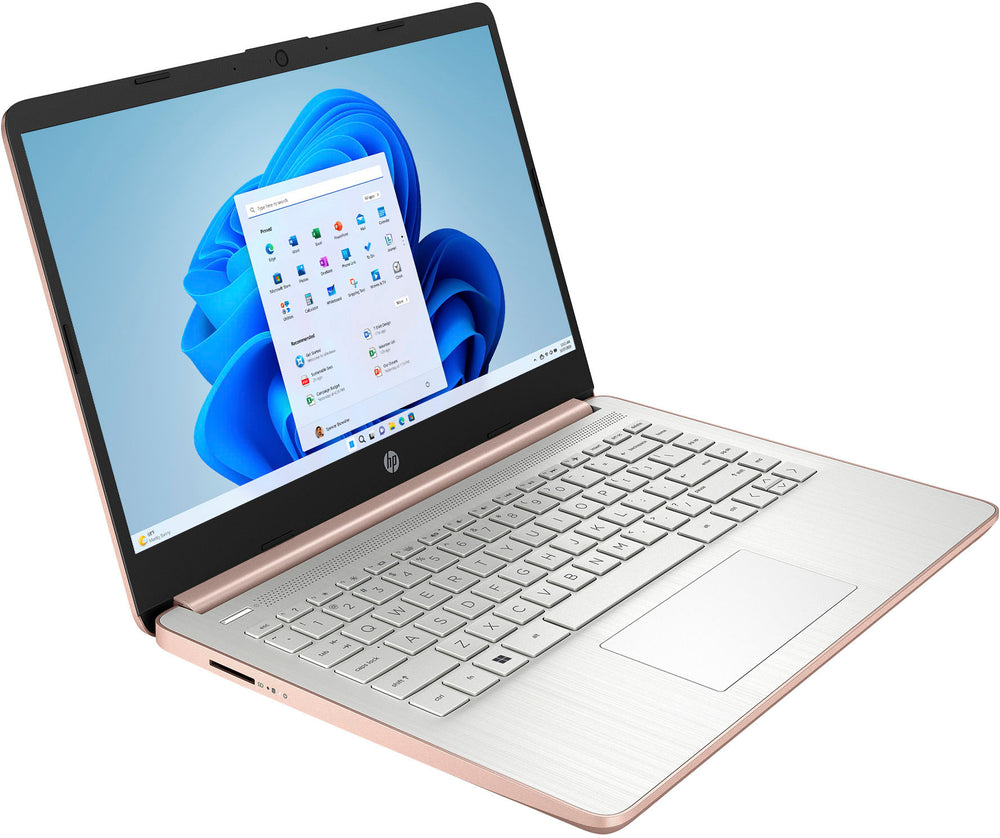 HP - 14" Laptop - Intel Celeron - 4GB Memory - 128GB eMMC - Rose Gold_1