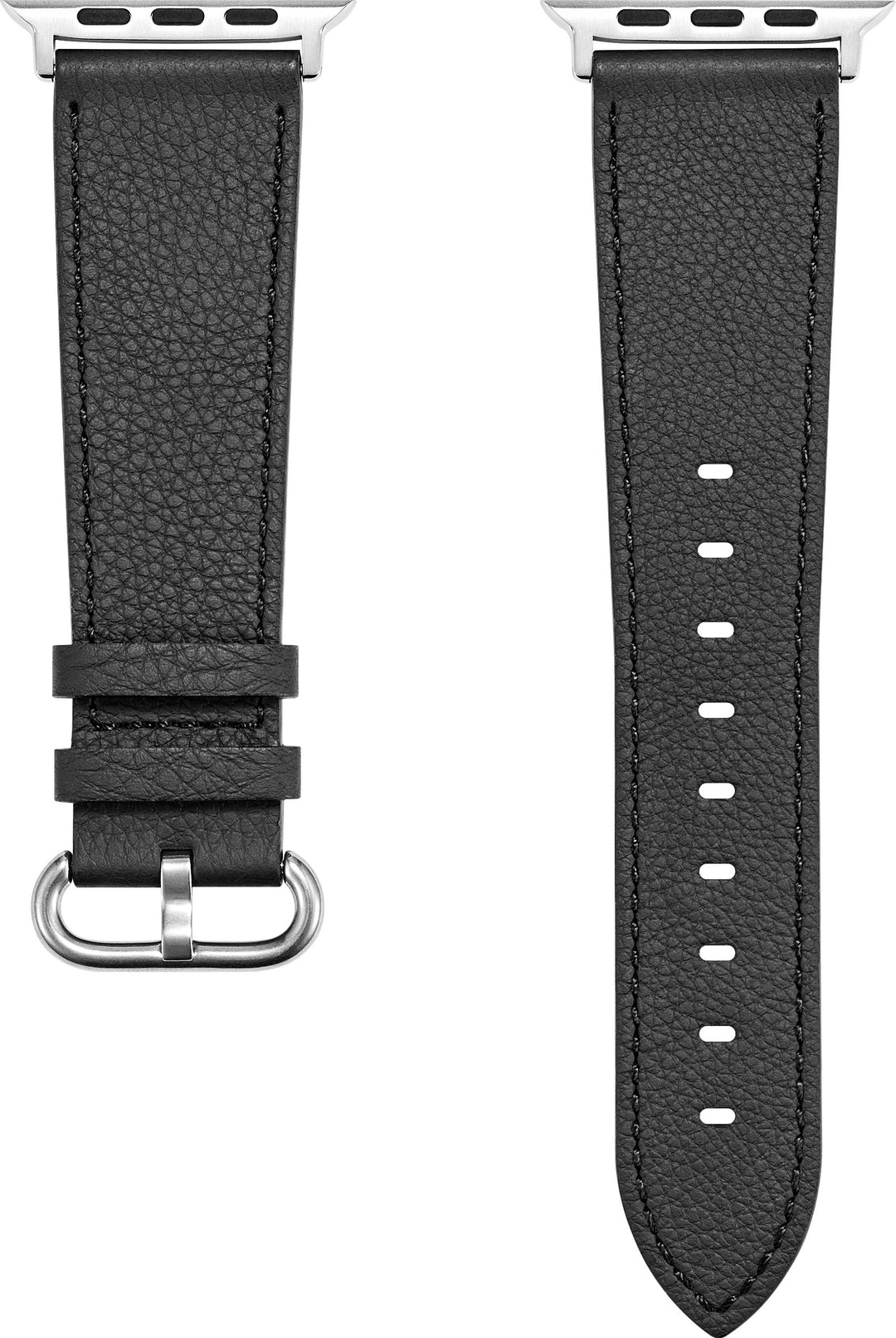 Insignia™ - Leather Band for Apple Watch 42mm, 44mm, 45mm, SE, Ultra 49mm and Ultra 2 49mm - Black_3