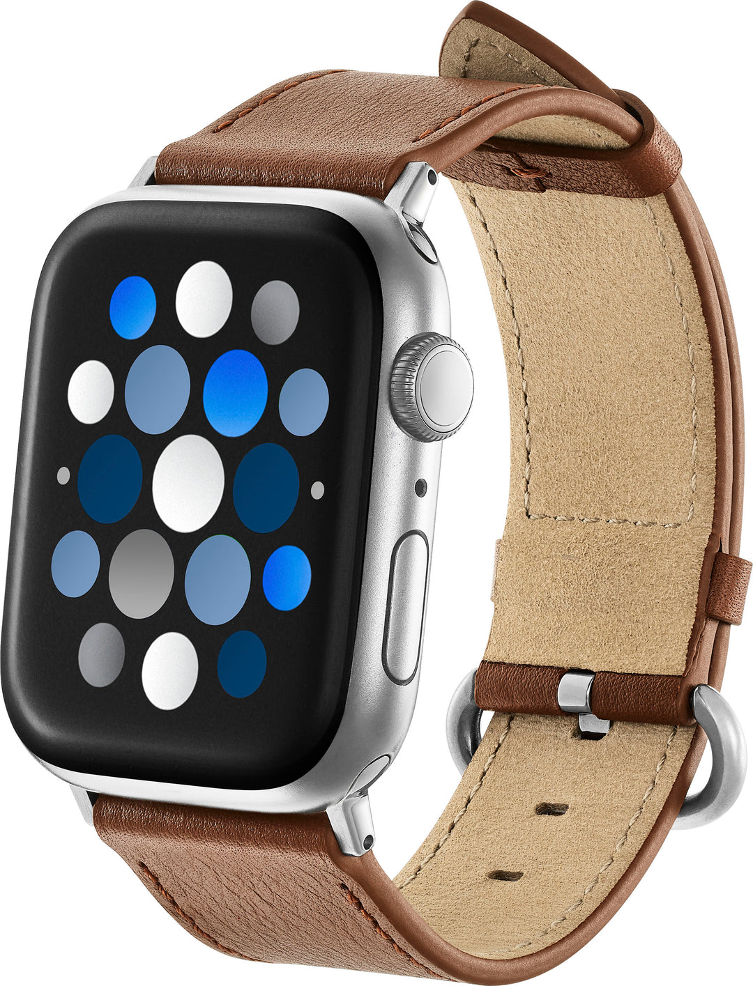 Insignia™ - Leather Band for Apple Watch 42mm, 44mm, 45mm, SE, Ultra 49mm and Ultra 2 49mm - Chestnut_9