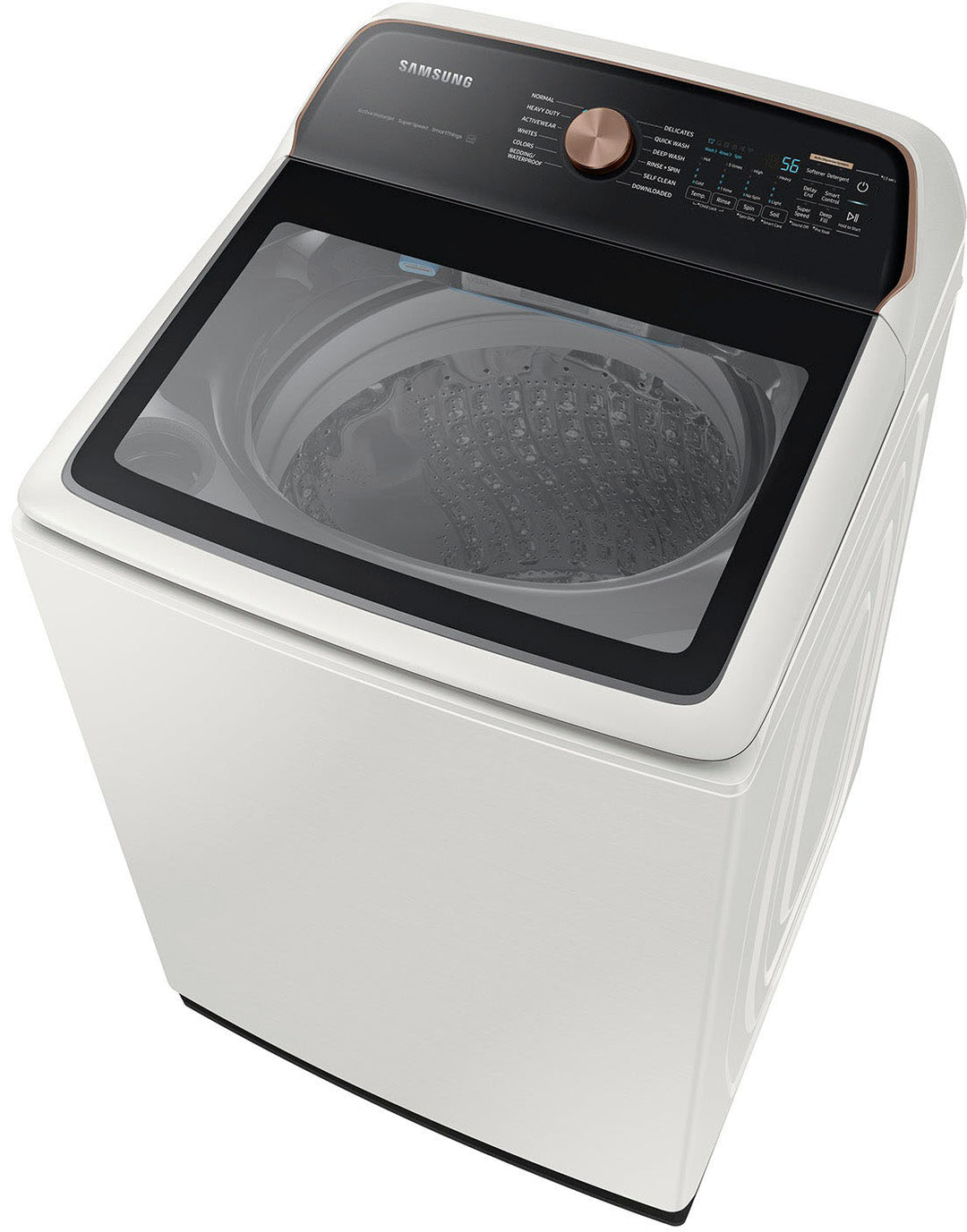 Samsung - 5.5 Cu. Ft. High-Efficiency Smart Top Load Washer with Auto Dispense System - Ivory_4