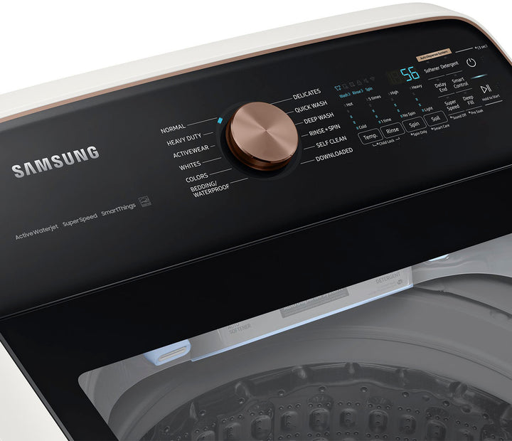 Samsung - 5.5 Cu. Ft. High-Efficiency Smart Top Load Washer with Auto Dispense System - Ivory_10