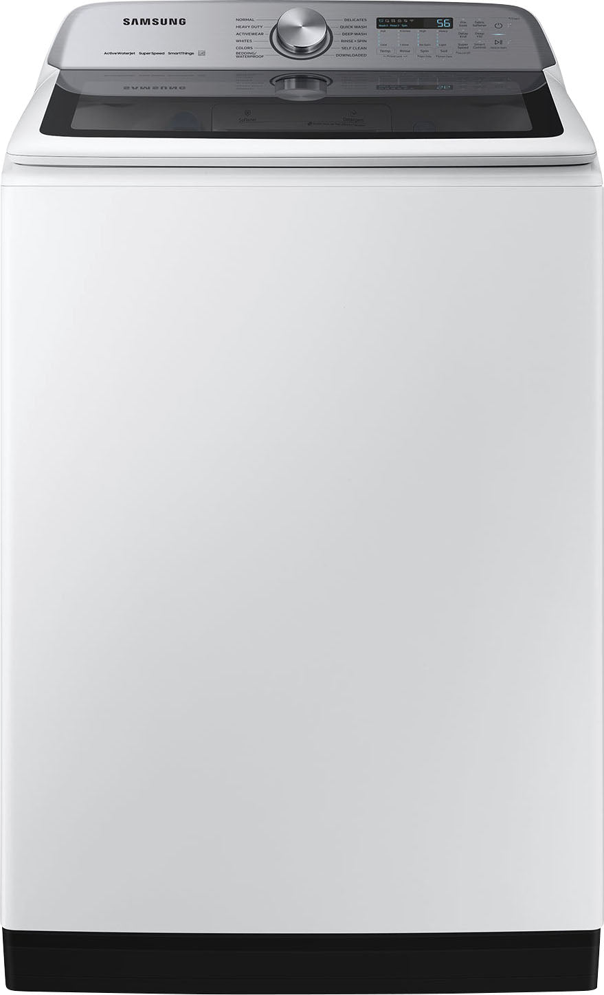 Samsung - 5.2 Cu. Ft. High-Efficiency Smart Top Load Washer with Super Speed Wash - White_0