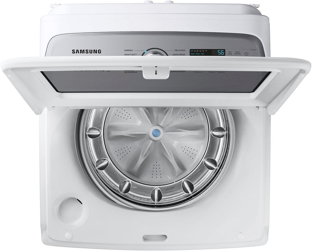 Samsung - 5.2 Cu. Ft. High-Efficiency Smart Top Load Washer with Super Speed Wash - White_5
