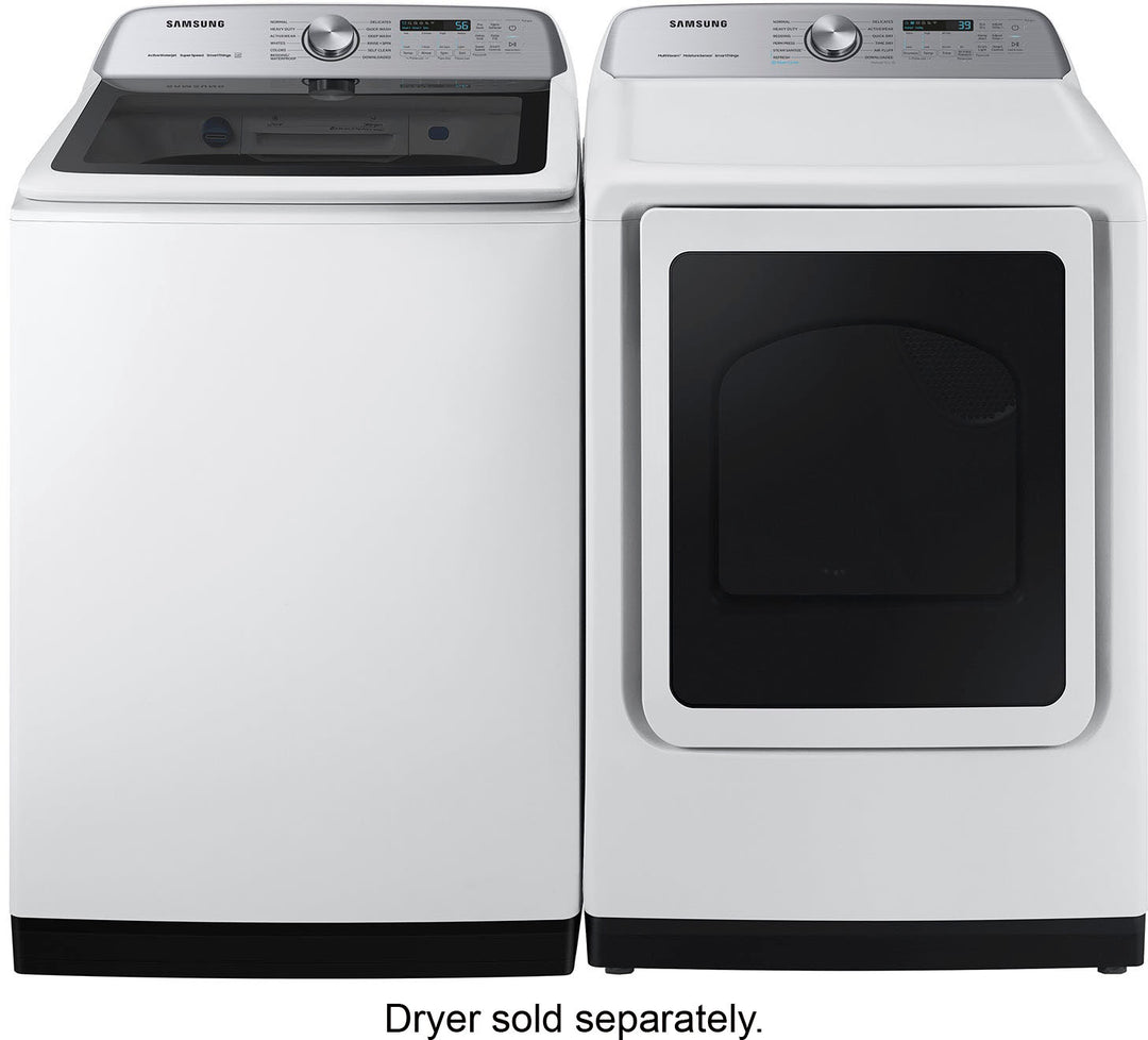 Samsung - 5.2 Cu. Ft. High-Efficiency Smart Top Load Washer with Super Speed Wash - White_10