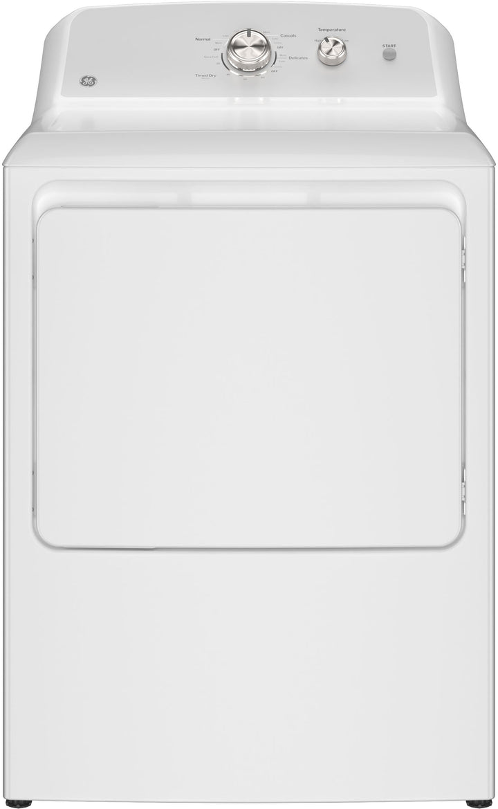 GE - 7.2 Cu. Ft. Electric Dryer with Long Venting up to 120 Ft. - White with Silver Matte_0