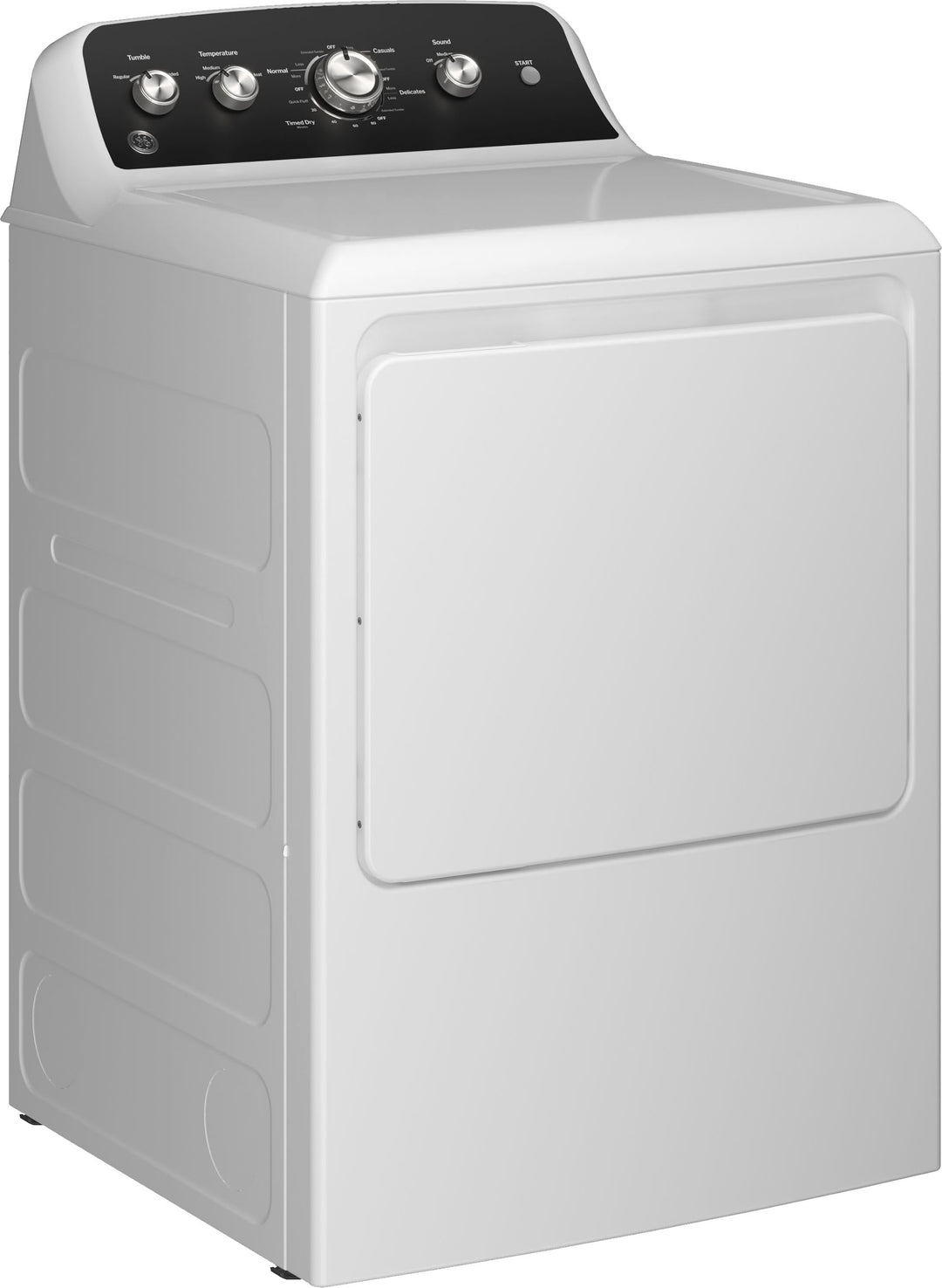 GE - 7.2 Cu. Ft. Electric Dryer with Long Venting up to 120 Ft. - White with Black_10